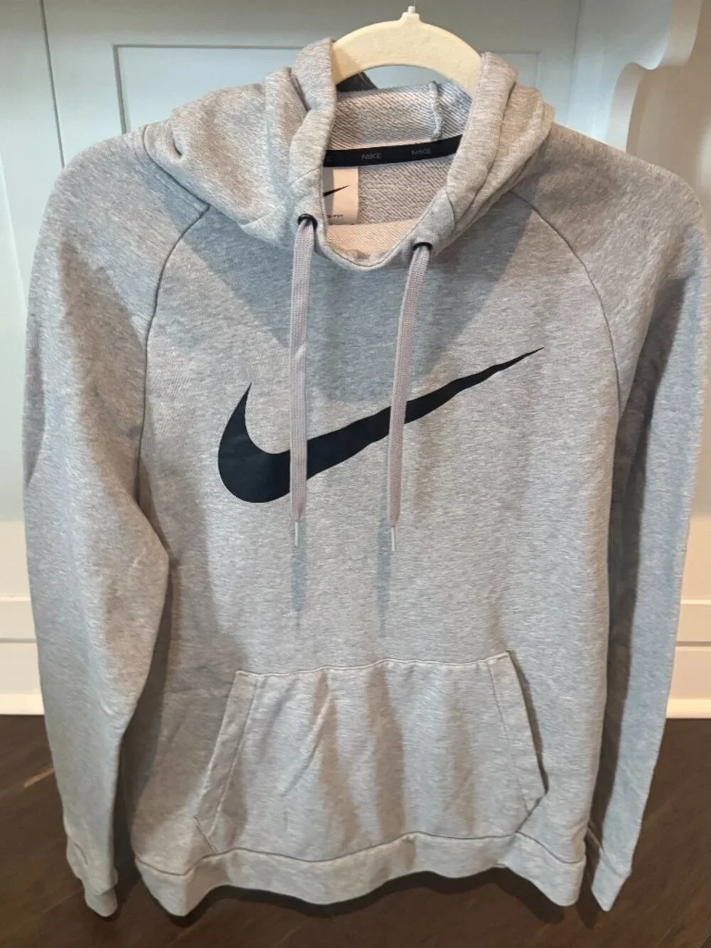 Nike Dri-Fit Fleece Pullover Sweatshirt Hoodie Grey Men's CZ2425-063